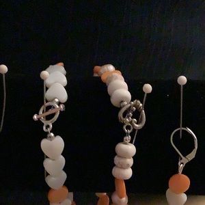 This is a two piece Set of bracelets. I used nickel free toggle clasp closures.